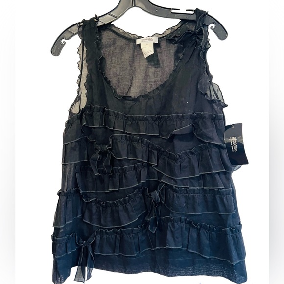 SONIA RYKIEL***Black Bow Top***F 40***$389 - Picture 2 of 5